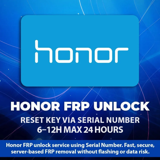 Honor Only All Model Suppored FRP Unlock Key  (1-3)max 24H