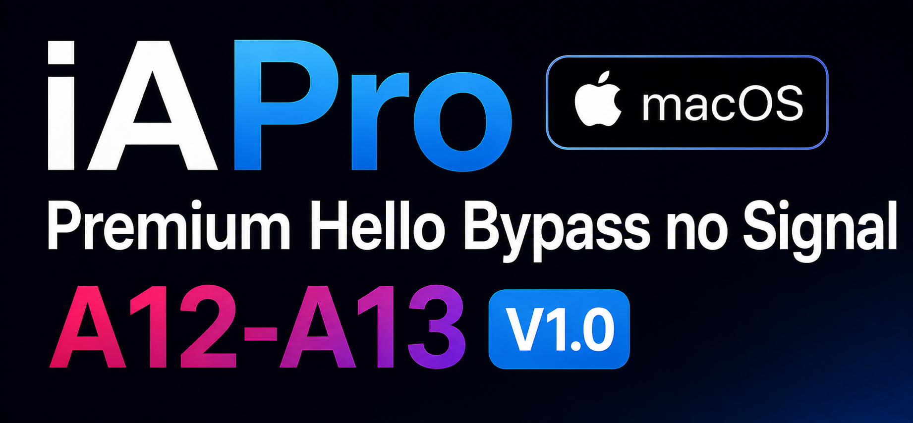 iAPro Activator Premium Hello A12/A13  iPhone SE 2nd Bypass no Signal iOS 15 up to 26.5.2 Supported
